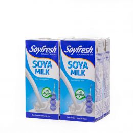 Soyfresh Natural Soya Milk 4 Units / 1 L