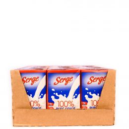 Serge UHT Full Cream Milk 24 Units / 250 ml / 8.45 oz