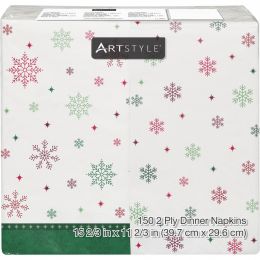 ArtStyle Red and Green Napkins 150 Units