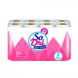 So Dri Paper Towels 8 Units / 192 Sheets
