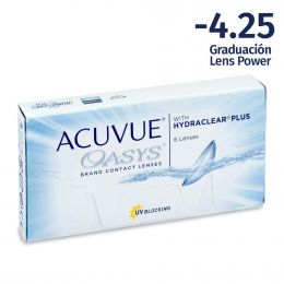 Acuvue Oasys -4.25 Esferico Contact Lenses 6 Units