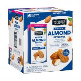 Selection Unsweetened Almond Beverage 6 Units /  946 mL / 32 oz