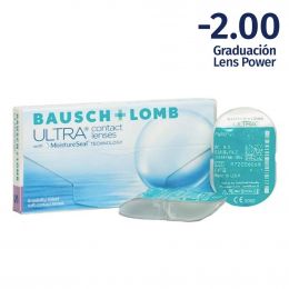 Bausch and Lomb -2.00 Ultra Contacts Lens Monthly