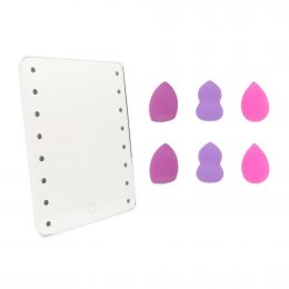 Danielle Creations LED Mirror and Makeup Accessories Set 7 Pieces