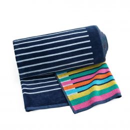 Caro Home Reversible Cotton Beach Towel 91 cm x 172 cm / 36“ x 68”