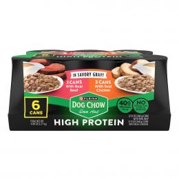 Purina Dog Chow Beef and Chicken Flavor Wet Dog Food 6 Units / 368 g