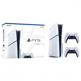 Sony PlayStation 5 Slim Disc Console 1 Terabyte + 2 DualSense Controllers