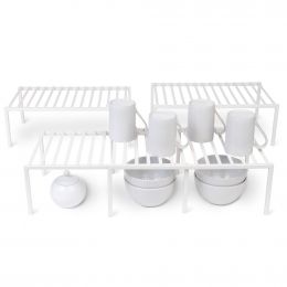 Smart Design Expandable Shelf Organizer 4 Pieces