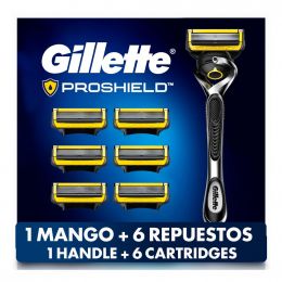 Gillette ProShield Razor 1 Handle + 6 Cartridges