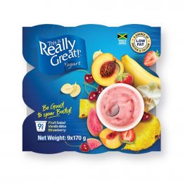 This Is Really Great Yogurt Strawberry, Vanilla and Fruit Flavor 9 Units / 170 g / 6 oz