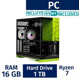Skytech Gaming Ryzen 7 Gaming Desktop PC 16 Gigabytes / 1 Terabyte ST-VIPER-2214-GR-OR + ESET Antivirus