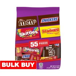 Save on Mars M&M's Snickers & Skittles Fun Size Candy Variety Mix - 55 ct  Order Online Delivery