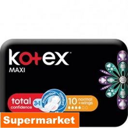 Kotex Maxi Normal Total Confidence Sanitary Pads With Wings 10