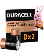 DURACELL Alkaline D Batteries 2 Count 2 Count, Bundle of 3