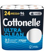 Cottonelle Ultra Clean Mega Bathroom Tissue Cotton Pack Of 24