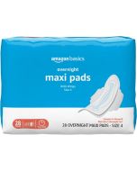 Visit the Store Thick Maxi Pads with Wings for Periods 28 Count, Bundle of 5