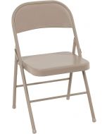 Cosco All Steel Folding Chair Antique Linen (4-pack) 4-pack