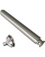 CNFLASK Stainless Steel 2oz Tube Flask Portable Mini Water Bottle & Stainless Steel Portable 2oz, Bundle of 4