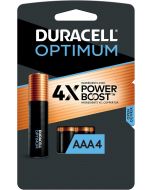DURACELL Optimum AAA Batteries with 4x Power Boost Ingredients Pack of 1, 4 Count, Bundle of 2
