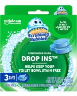 Scrubbing Bubbles Continuous Clean Toilet Drop-Ins Pack of 1, 3 Count, Bundle of 6