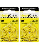 Hear Clear HearClear Size 10 PR230 1.45V Hearing Aid Batteries, Bundle of 4