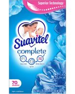 Suavitel Complete Fabric Softener Dryer Sheets 70 count, Bundle of 7