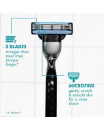 Gillette Mach3 Razor Refills for Men, Bundle of 2