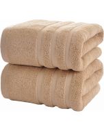 Velqora Bath Towels 2 Cotton 2 Pack, 60 Inches, 30 x 60 Inches