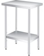 EliteEdge Stainless Steel Prep Table 24x12 Inches Stainless Steel Heavy Duty 24x12 Inches