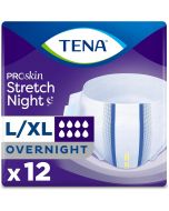 Tena ProSkin Overnight Incontinence Adult Diaper for Women & 12 Count, Bundle of 2