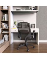 KOLLIEE Mid Back Mesh Office Chair Ergonomic Swivel Black