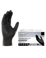 AMMEX Black Nitrile Exam Gloves, Bundle of 2