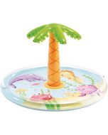 INTEX Palm Tree Inflatable Spray Pool: Vibrant Tropical Colors