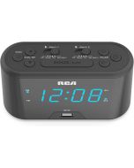 RCA RC571 Digital Alarm Clock Radio with Large Numbers Digital