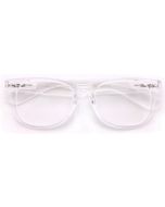 Vision World Eyewear White Clear Reading Glasses - Comfortable Stylish Simple Glass, Bundle of 3
