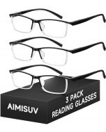AIMISUV 3 Pack Reading Glass 3 Pack, Bundle of 3