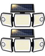 VIVOHOME Linkable Solar Lights Outdoor Waterproof 2 Pack