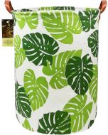 HUNRUNG Collapsible Fabric Storage Basket Waterproof Foldable, Bundle of 2