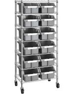 Seville Classics Heavy Duty NSF Bin Rack Solid Heavy Duty