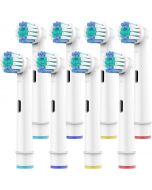 SetSail Toothbrush Heads for Oral B Electric 8 Pack, Bundle of 3