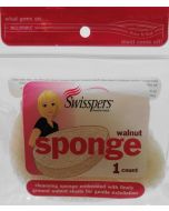 Swisspers 2 Piece Walnut Exfoliating Sponge 2 Piece, 0.64 Ounce, Bundle of 3