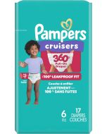Pampers Diapers 17 Count, Bundle of 3