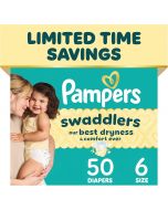 Pampers Swaddlers Diapers 50 Count, 44 lbs