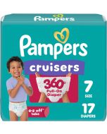 Pampers Diapers 17 Count, Bundle of 3