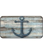 Aslsiy Retro Wooden Board Anchor Kitchen Rug Sea Ocean Kitchen Mat Area Wood, Bundle of 2