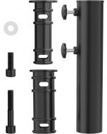 QZER Umbrella Pole Mount Stand Tube Stainless Steel Heavy Duty, Bundle of 2