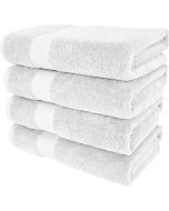 BEN KAUFMAN SALES CO Kaufman - 4 Piece 100% Cotton Bath Towel Set Cotton 4 Piece, 30 in, 54 x 30 in