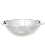 EXCELSTEEL 1-Quart Wide Rimmed Stainless Steel Mixing Bowl Stainless Steel, Bundle of 5