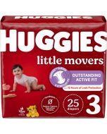 Huggies Size 3 Diapers 25 Count, 28 lbs, Bundle of 3