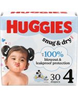 Huggies Size 4 Diapers 30 Count, 37 lbs, Bundle of 3